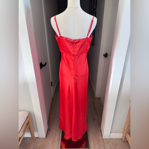 chinese dress ladies Florianne Floral Satin Maxi Dress